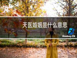 天医婚姻是什么意思