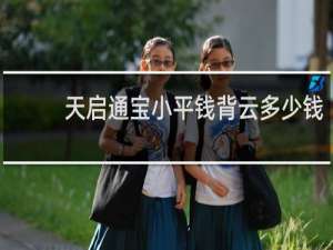 天启通宝小平钱背云多少钱