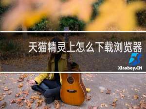 天猫精灵上怎么下载浏览器