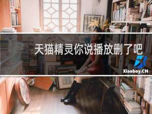 天猫精灵你说播放删了吧