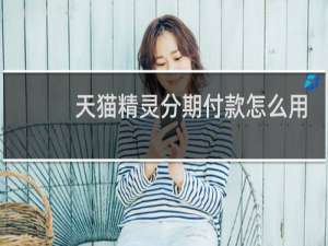 天猫精灵分期付款怎么用