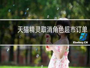 天猫精灵取消角色超市订单