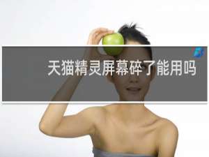 天猫精灵屏幕碎了能用吗