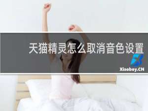 天猫精灵怎么取消音色设置