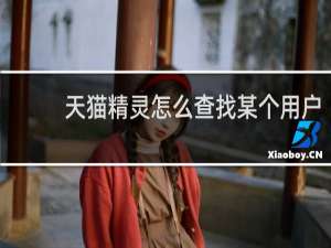 天貓精靈怎么查找某個用戶