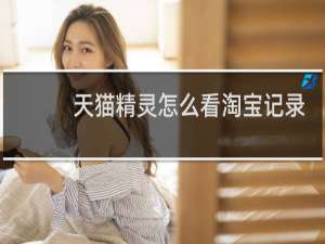 天猫精灵怎么看淘宝记录