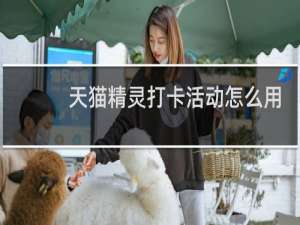 天猫精灵打卡活动怎么用
