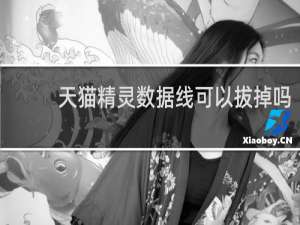 天猫精灵数据线可以拔掉吗