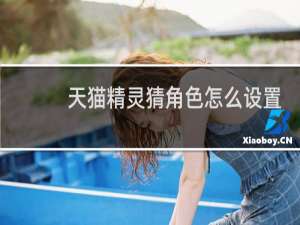 天貓精靈猜角色怎么設置