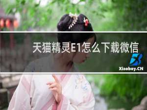 天貓精靈E1怎么下載微信