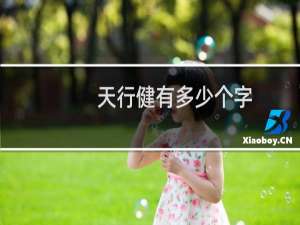天行健有多少个字