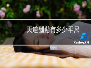 天道酬勤有多少平尺