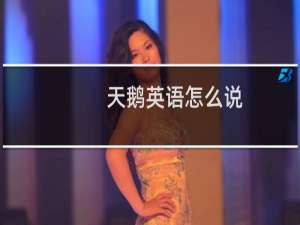 天鹅英语怎么说