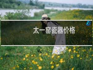 太一窑瓷器价格
