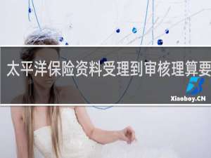 太平洋保险资料受理到审核理算要多久