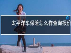 太平洋车保险怎么样查询报价