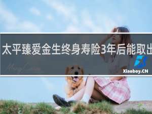 太平臻爱金生终身寿险3年后能取出多少