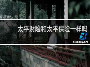 太平财险和太平保险一样吗