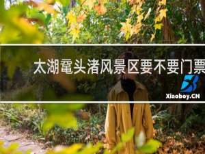 太湖鼋头渚风景区要不要门票