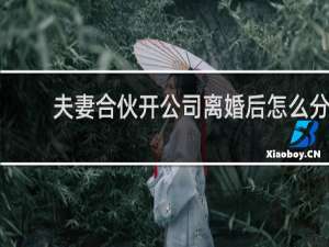 夫妻合伙开公司离婚后怎么分