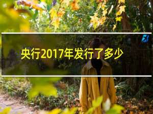 央行2017年发行了多少