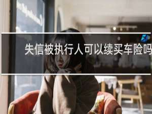 失信被执行人可以续买车险吗