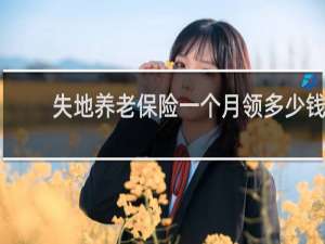 失地养老保险一个月领多少钱
