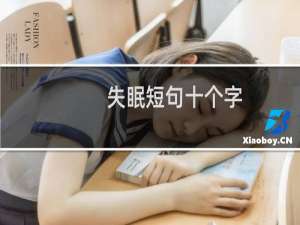失眠短句十个字