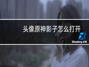 头像原神影子怎么打开