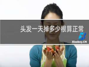 头发一天掉多少根算正常
