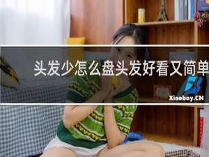 头发少怎么盘头发好看又简单