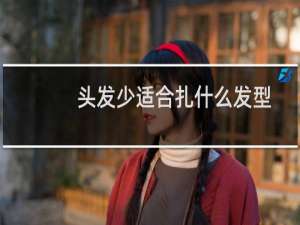 头发少适合扎什么发型