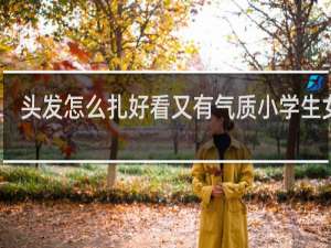 头发怎么扎好看又有气质小学生女生