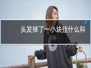 头发掉了一小块挂什么科