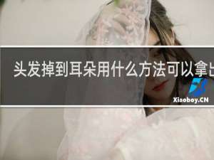 头发掉到耳朵用什么方法可以拿出来