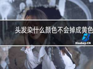 头发染什么颜色不会掉成黄色