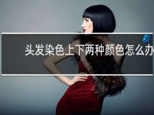 头发染色上下两种颜色怎么办