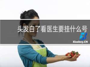 头发白了看医生要挂什么号