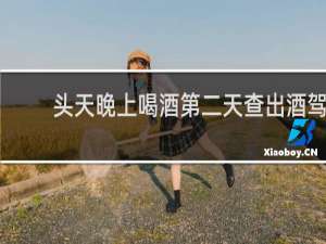 头天晚上喝酒第二天查出酒驾
