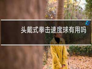 头戴式拳击速度球有用吗