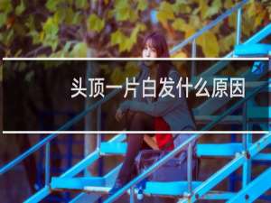 头顶一片白发什么原因