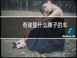 奇骏是什么牌子的车