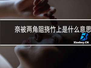 奈被两角阻挠竹上是什么意思