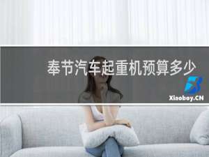 奉节汽车起重机预算多少