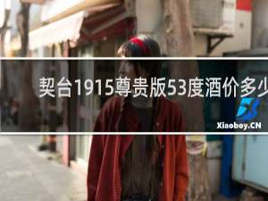 契台1915尊贵版53度酒价多少