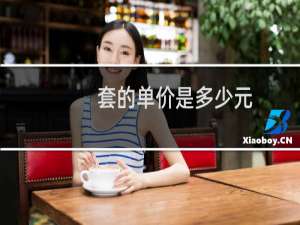 套的单价是多少元