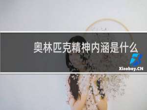 奥林匹克精神内涵是什么