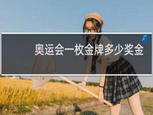 奥运会一枚金牌多少奖金