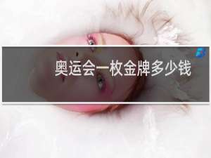 奥运会一枚金牌多少钱