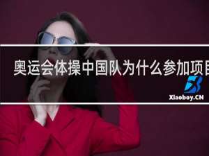 奥运会体操中国队为什么参加项目少
